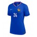 Camiseta Francia Ibrahima Konate #24 Primera Equipación Replica Eurocopa 2024 para mujer mangas cortas